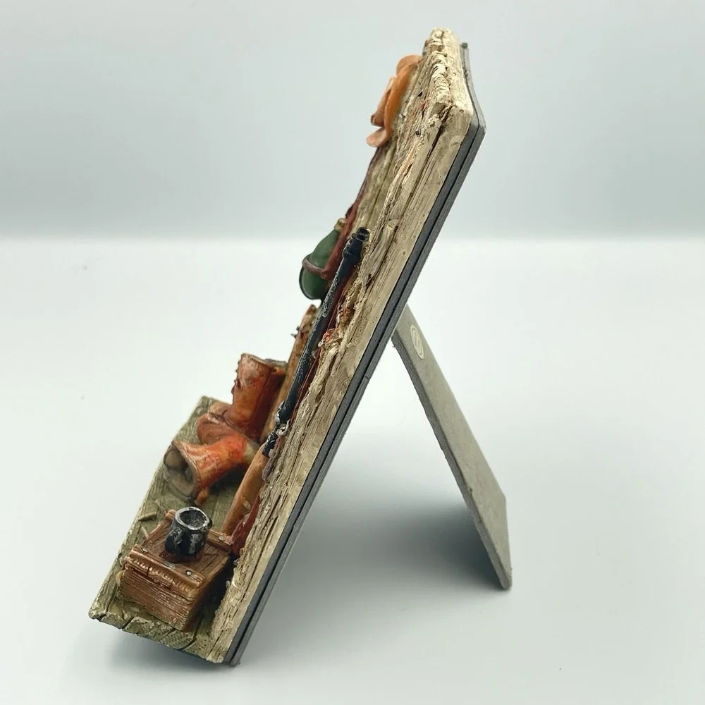 Resin Hunting Picture Frame 4x6‎ Treasured Times Rustic Country Rifle Boots